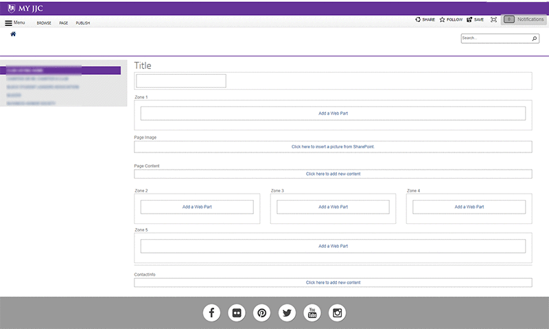 portal page template